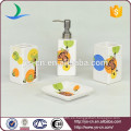 YSb40033-03-ld monkey diseño calcomanía Ceramic Bathroom lotion dispenser